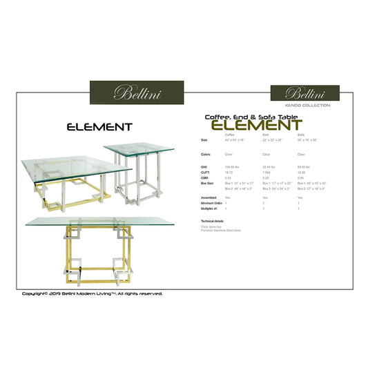 Element Console Table Glass